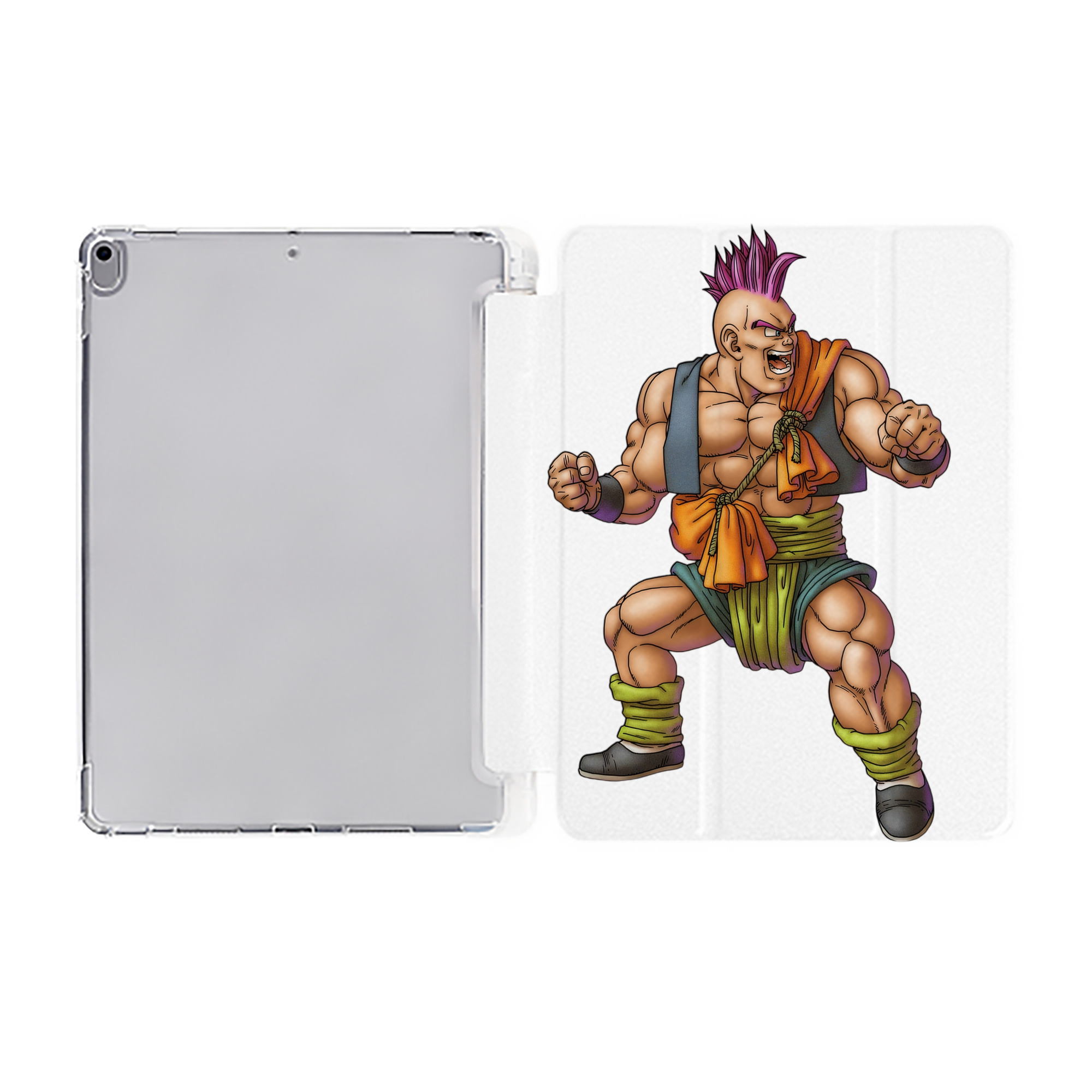 （画像用） ドラゴンクエスト Doragon Kuesuto Dragon Quest IPad ケース ペン収納付き 三つ折りスタンド PUレザー×シリコン 対応機種9.5/10.5/10.9インチ